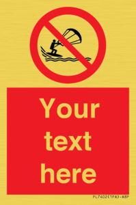 Custom No kite surfing